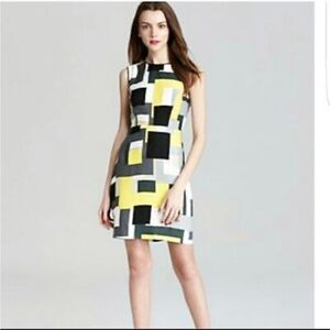 Kate Spade Della Loden Dress - Gray and Yellow